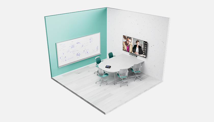 A small conference room